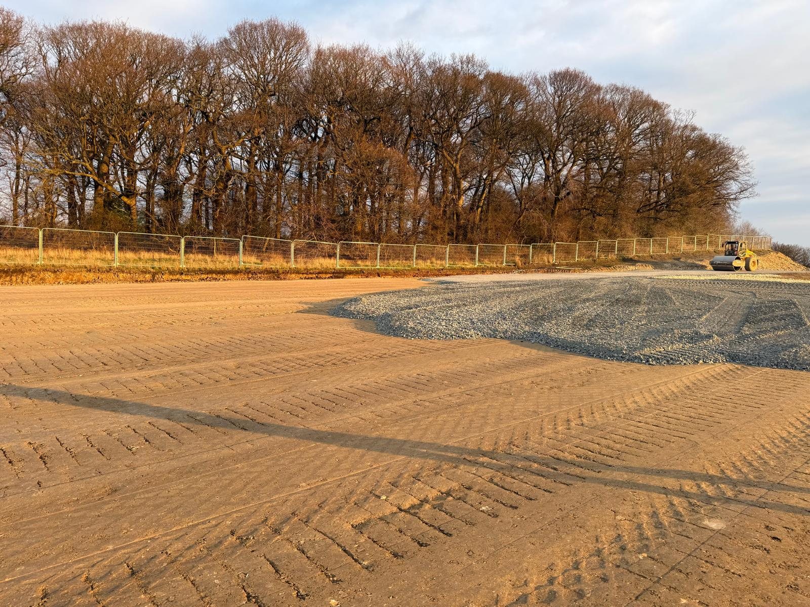 Prepared piling mat and working platform
