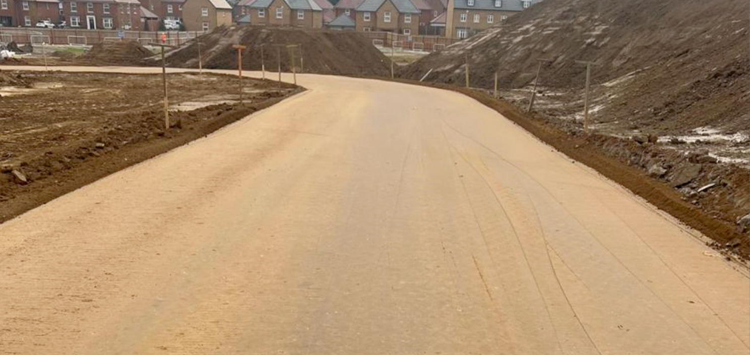 Kingsbrook Aylesbury - Adoptable Road Stabilisation 1