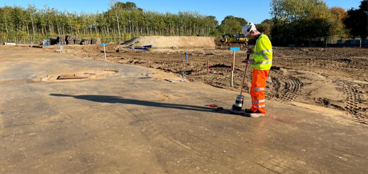 Kingsbrook Aylesbury - Adoptable Road Stabilisation 3